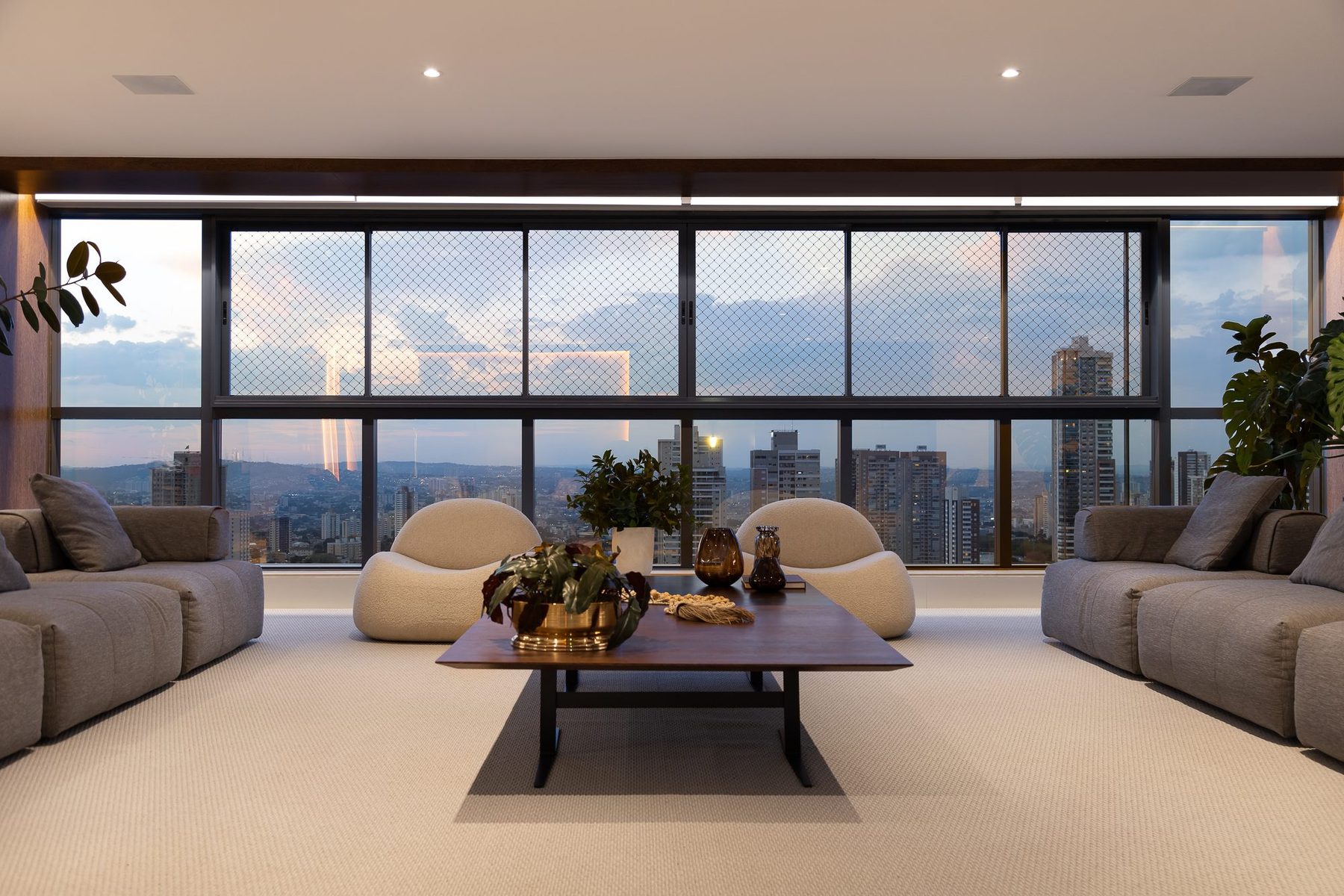O living e a cidade