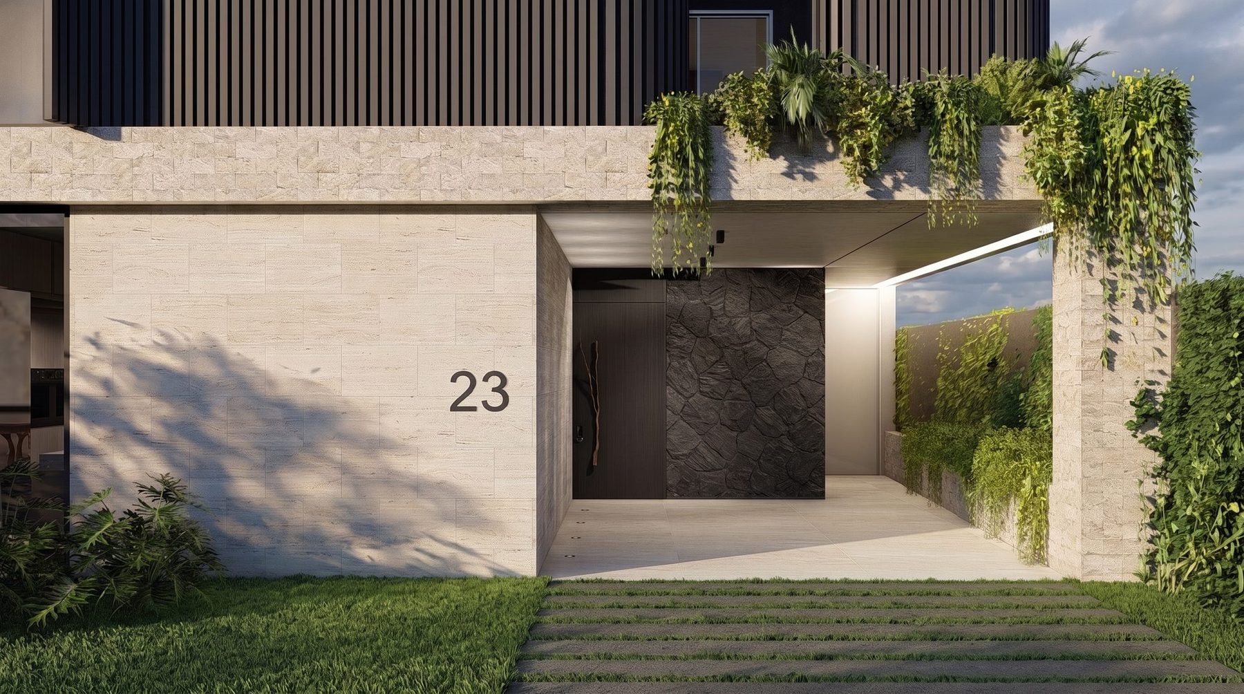 A entrada · o número 23