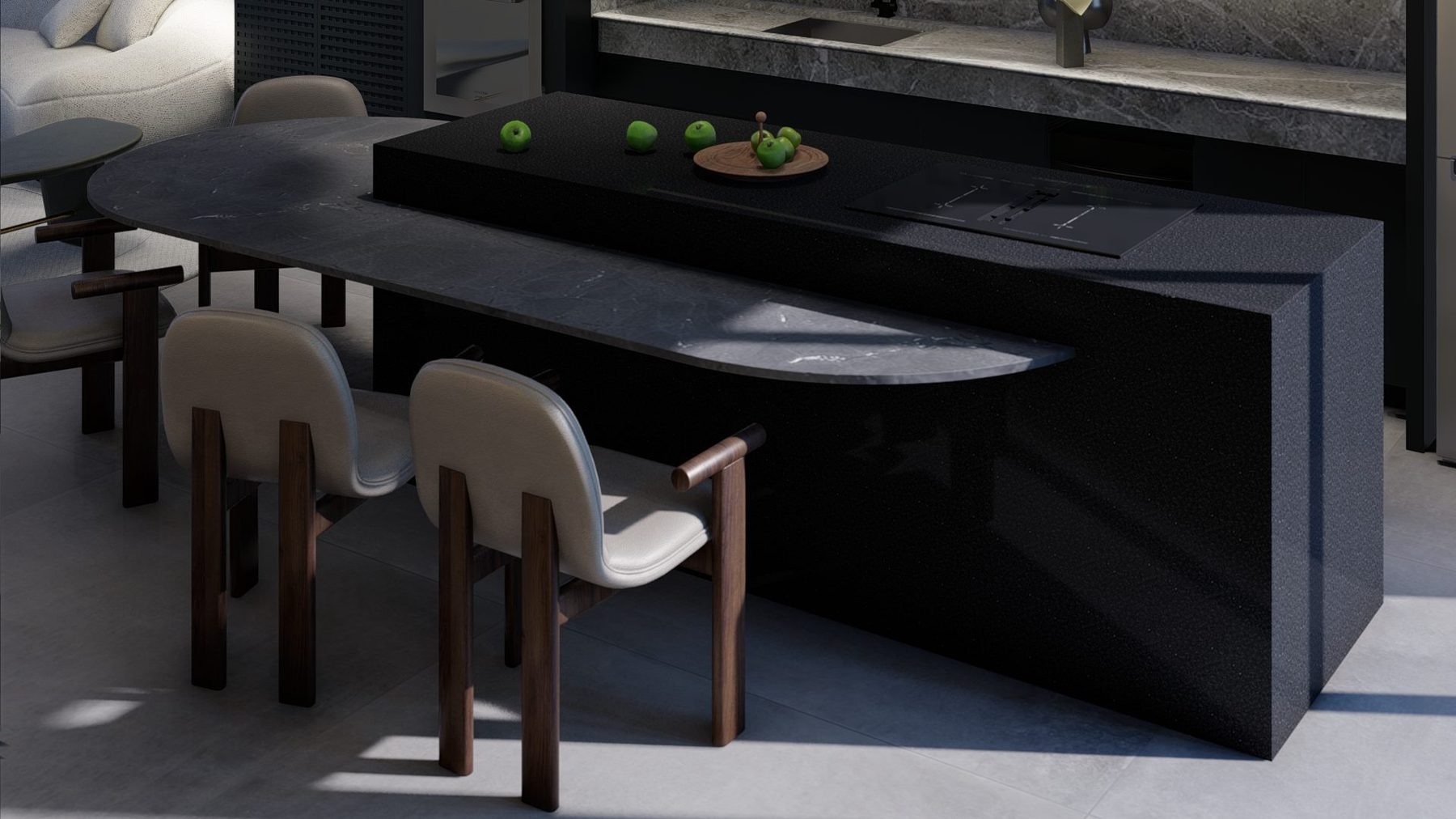 A mesa · o jantar