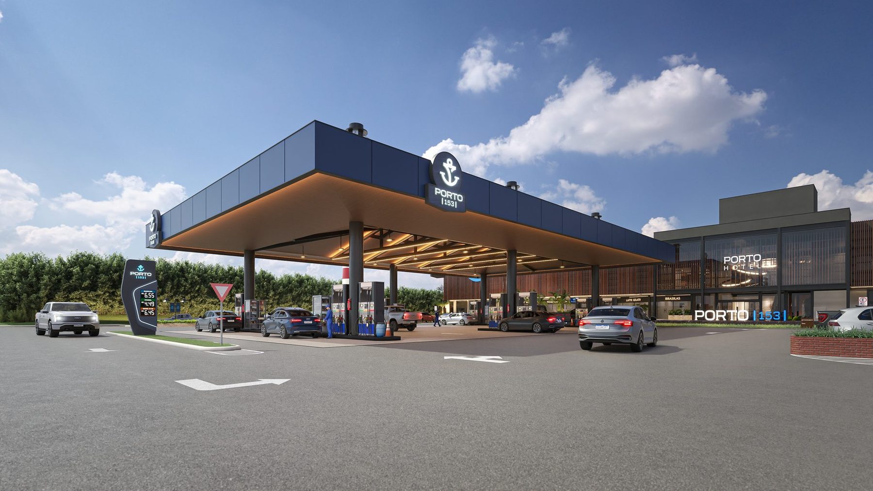 Posto · a operação