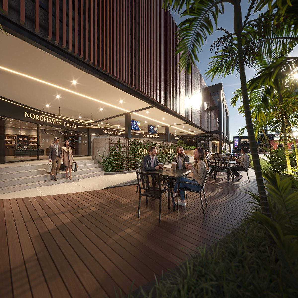 Galeria · o deck sombreado