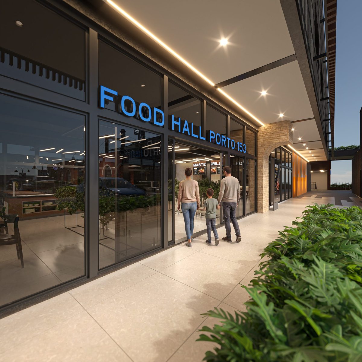 Food hall · a entrada