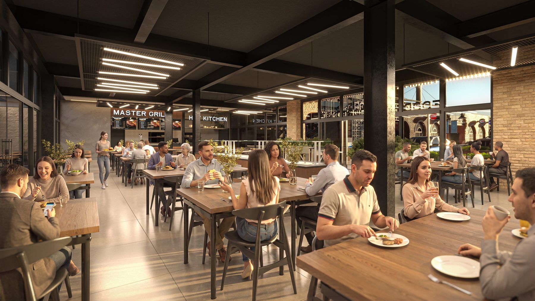 Food hall · o salão